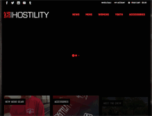 Tablet Screenshot of hostilityclothing.com